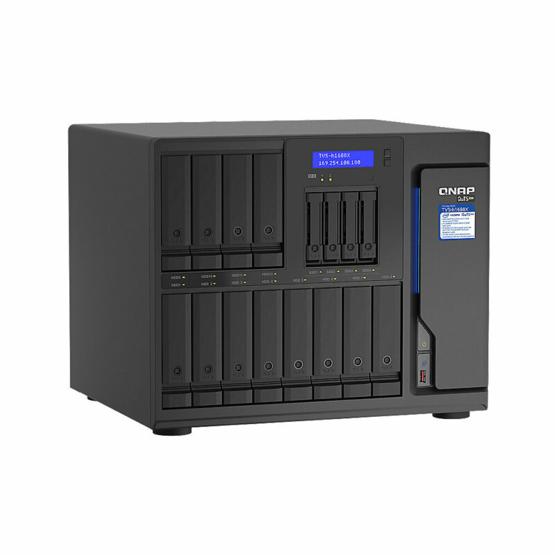 QNAP 12+4 Bay NAS + 96TB Storage - TVS-H1688X-W1250